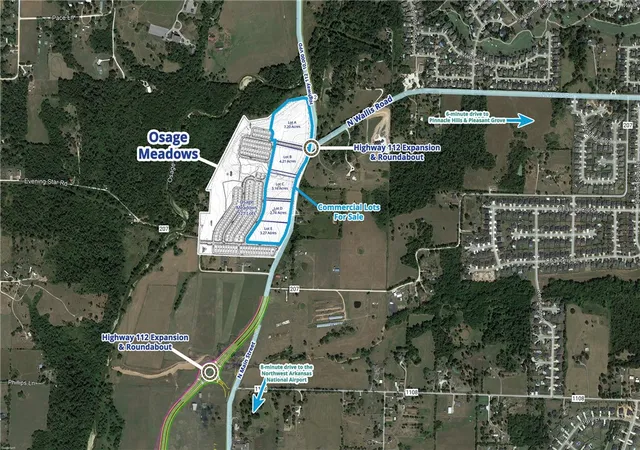 Photo 3 of Land for sale at Hwy 112 And N Wallis Rd #Lot E, Cave Springs, AR 72718 | MLS# 1269870 | Listing updated on 2025-11-13