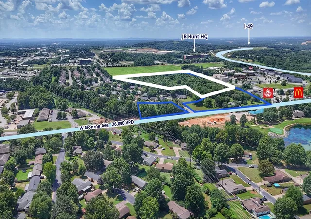 Photo 3 of Land for sale at 319 W Monroe Ave, Lowell, AR 72745 | MLS# 1329508 | Listing updated on 2026-07-24