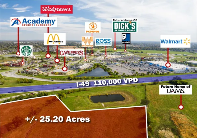 Photo 3 of Land for sale at 2520 W Ac Pleasant Grv Rd #1, Rogers, AR 72758 | MLS# 1333489 | Listing updated on 2026-07-07