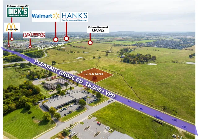 Photo 1 of Land for sale at 15 W Ac Pleasant Grv Rd #5, Rogers, AR 72758 | MLS# 1333525 | Listing updated on 2026-07-07