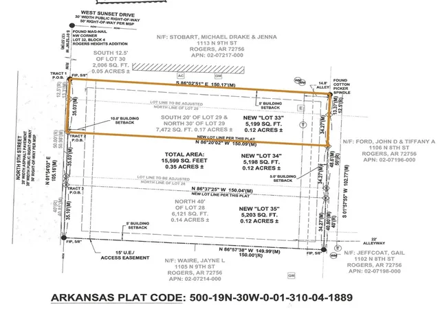 4th image of Lot 33, 1109 N 9Th St, Rogers, AR 72756 | MLS# 1333307