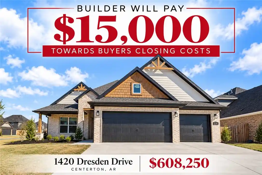 Single family home for sale at 1420 Dresden Dr, Centerton, AR 72719 | MLS# 1335715