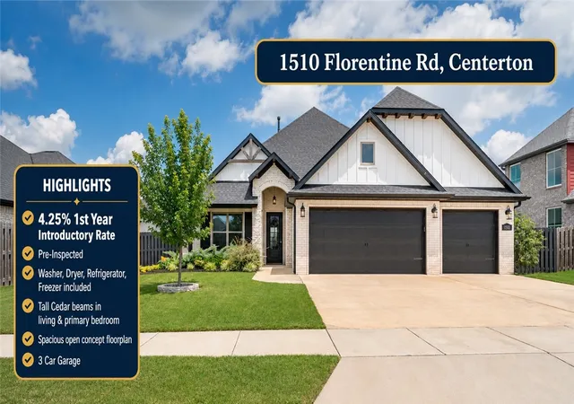 2nd image of 1510 Florentine Rd, Centerton, AR 72719 | MLS# 1349159