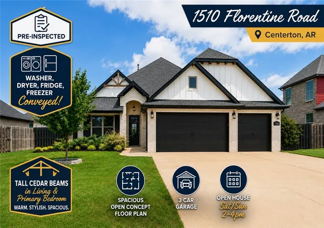 3rd image of 1510 Florentine Rd, Centerton, AR 72719 | MLS# 1349159