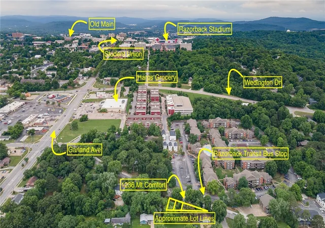Photo 1 of Land for sale at 1230, W 1236 1242 Mount Comfort Rd, Fayetteville, AR 72703 | MLS# 1350988 | Listing updated on 2026-07-30