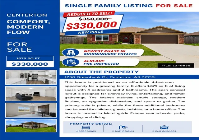 33rd image of 1730 Greenbank Dr, Centerton, AR 72719 | MLS# 1349835