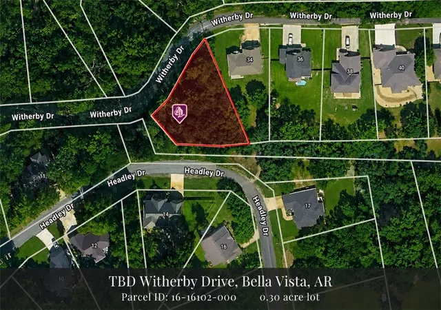 Photo 1 of Land for sale at Tbd Witherby Dr, Bella Vista, AR 72714 | MLS# 1352245 | Listing updated on 2026-07-03