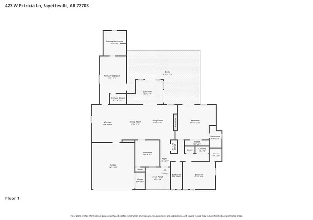 38th image of 423 W Patricia Ln, Fayetteville, AR 72703 | MLS# 1355259