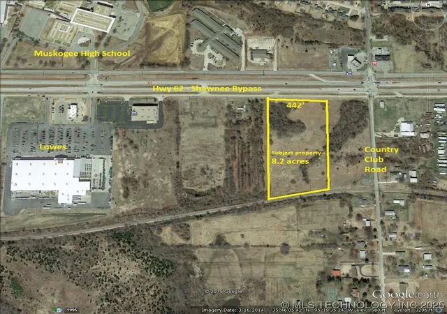 Photo 1 of Land for sale at 3401 E Shawnee Byp, Muskogee, OK 74403 | MLS# 2540629 | Listing updated on 2025-09-23