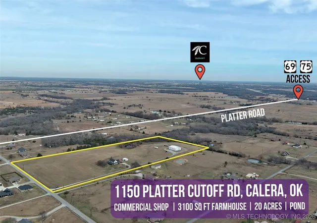 Homes for sale in Calera, OK | 1150 Platter Cutoff, Calera, OK 74730 | MLS# 2600033