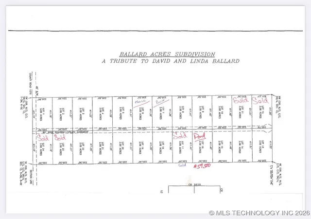 Photo 3 of Land for sale at 16564 County Rd 3523, Ada, OK 74820 | MLS# 2600826 | Listing updated on 2026-07-07