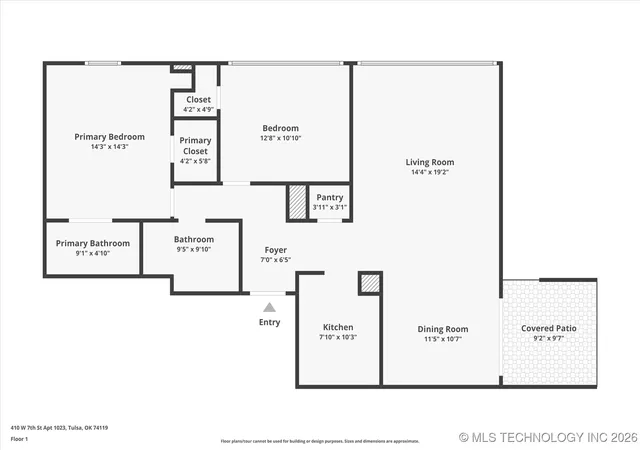 51st image of 410 W 7th St #1023, Tulsa, OK 74119 | MLS# 2603060