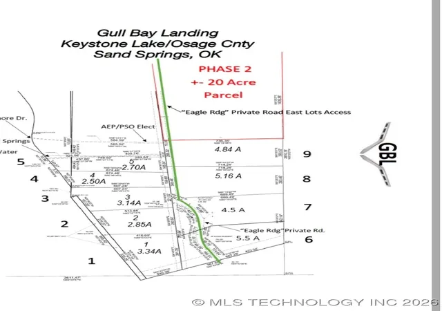 Photo 4 of Land for sale at 6 Eagle Ridge Rd, Sand Springs, OK 74063 | MLS# 2603330 | Listing updated on 2026-07-31