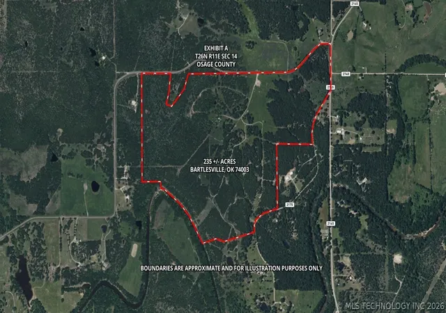 Photo 3 of Land for sale at 235 County Rd 2732, Bartlesville, OK 74003 | MLS# 2607854 | Listing updated on 2026-09-17