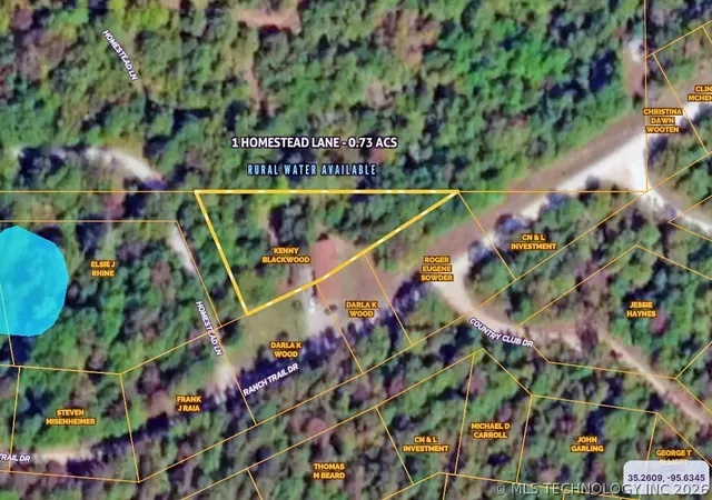 Photo 4 of Land for sale at 1 Homestead Ln, Canadian, OK 74425 | MLS# 2614569 | Listing updated on 2026-04-22