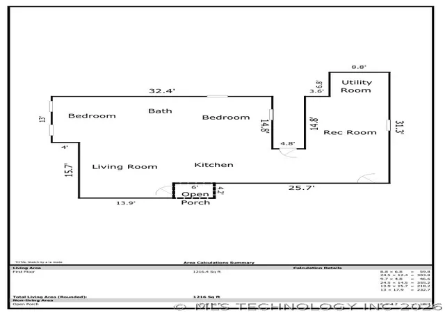 Photo 10 of Sale Pending at 1314 Walnut St, Muskogee, OK 74403 | MLS# 2616030 | Listing updated on 2026-08-20