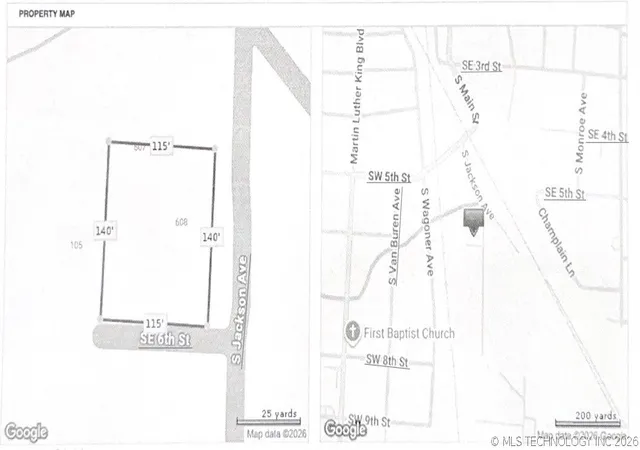 Photo 3 of Land for sale at 608 S Jackson Ave, Wagoner, OK 74467 | MLS# 2617044 | Listing updated on 2026-07-08