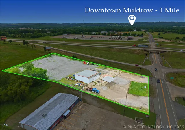 Photo 2 of Land for sale at 40 Interstate, Muldrow, OK 74948 | MLS# 2617840 | Listing updated on 2026-08-20