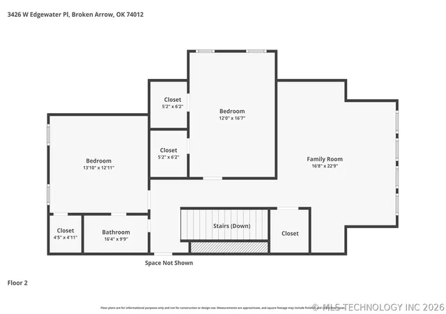 45th image of 3426 W Edgewater Pl, Broken Arrow, OK 74012 | MLS# 2618015