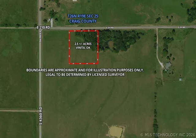Homes for sale in Vinita, OK | 002 E 210 Rd, Vinita, OK 74301 | MLS# 2620550