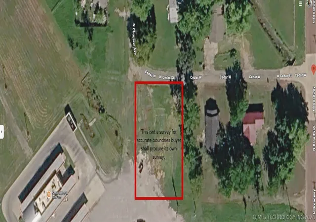 Photo 3 of Land for sale at 100 W Cedar St, Haskell, OK 74436 | MLS# 2620908 | Listing updated on 2026-08-20