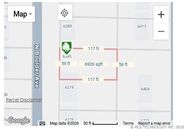 Photo 3 of Land for sale at 6385 N Boulder Ave W, Tulsa, OK 74126 | MLS# 2621825 | Listing updated on 2026-08-20