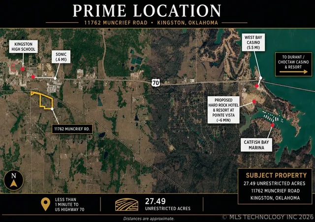 2nd image of 11762 Muncrief Rd, Kingston, OK 73439 | MLS# 2622179