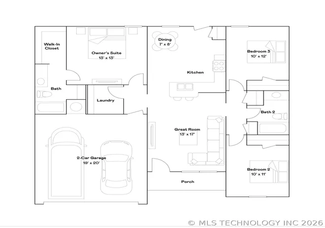 2nd image of 3114 S 15th Pl, Broken Arrow, OK 74012 | MLS# 2624098