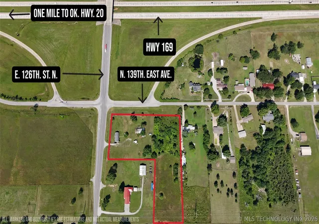 Photo 3 of Land for sale at 13901 E 126th Street N, Collinsville, OK 74021 | MLS# 2623568 | Listing updated on 2026-07-02