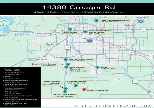 100th image of 14380 Creager Rd, Mounds, OK 74047 | MLS# 2624280