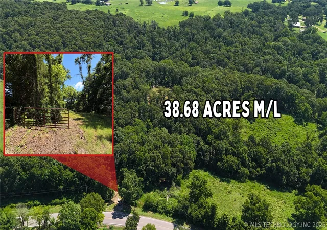 Photo 1 of Land for sale at 29855 S 585 Road, Bunch, OK 74931 | MLS# 2624822 | Listing updated on 2026-07-14