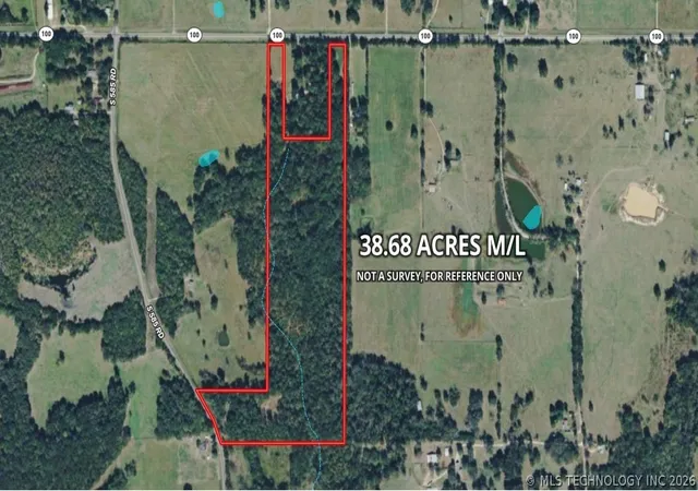 Photo 2 of Land for sale at 29855 S 585 Road, Bunch, OK 74931 | MLS# 2624822 | Listing updated on 2026-07-14