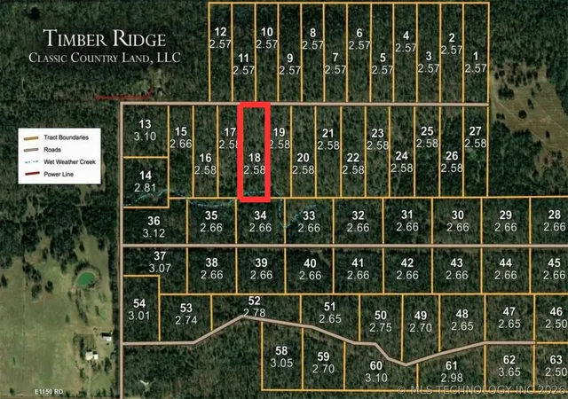 Photo 1 of Land for sale at 18 E 1147 Road, Eufaula, OK 74426 | MLS# 2625086 | Listing updated on 2026-07-12