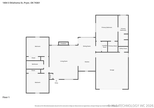 40th image of 1404 S Oklahoma, Pryor, OK 74361 | MLS# 2625289
