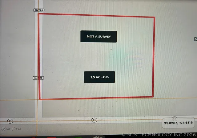 Photo 3 of Land for sale at (Undisclosed), Stilwell, OK 74960 | MLS# 2625592 | Listing updated on 2026-08-20