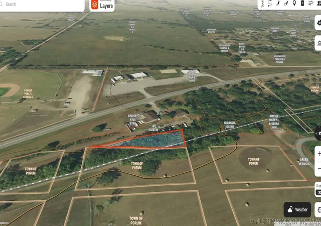 Photo 3 of Land for sale at 1 Arkansas Plz, Porum, OK 74455 | MLS# 2626330 | Listing updated on 2026-07-17