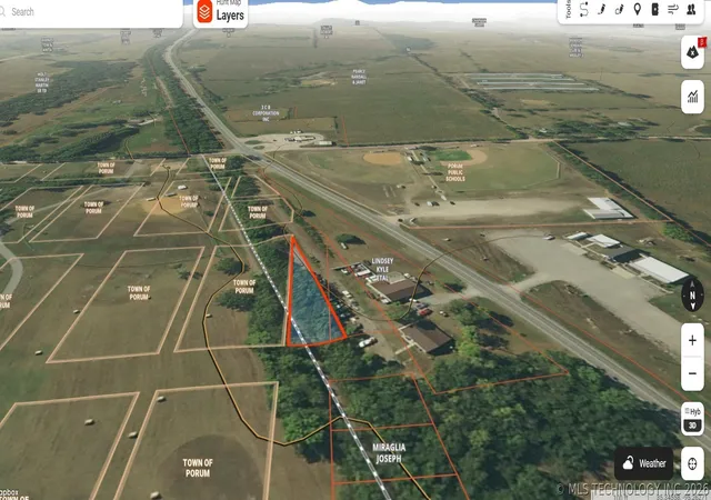 Photo 3 of Land for sale at 1 Arkansas Plz, Porum, OK 74455 | MLS# 2626330 | Listing updated on 2026-07-17
