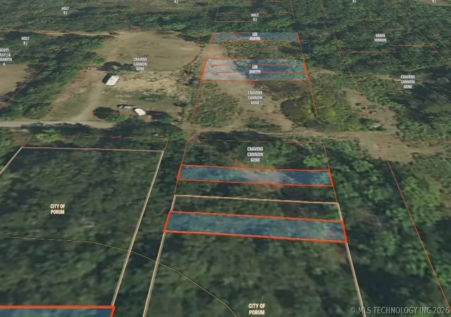 Photo 2 of Land for sale at 22 Apache St, Porum, OK 74455 | MLS# 2626361 | Listing updated on 2026-07-17