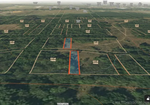 Photo 3 of Land for sale at 17 Crow St, Porum, OK 74455 | MLS# 2626363 | Listing updated on 2026-07-17