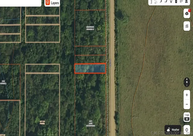 Photo 1 of Land for sale at 164 Crow St, Porum, OK 74455 | MLS# 2626386 | Listing updated on 2026-07-17