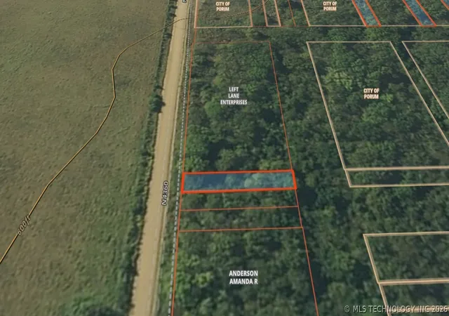Photo 3 of Land for sale at 164 Crow St, Porum, OK 74455 | MLS# 2626386 | Listing updated on 2026-07-17