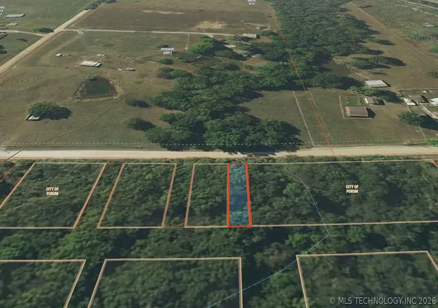 Photo 3 of Land for sale at 164 Crow St, Porum, OK 74455 | MLS# 2626386 | Listing updated on 2026-07-17
