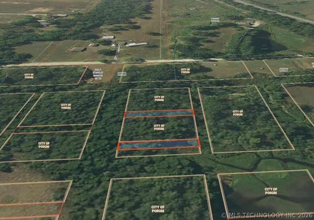 Photo 3 of Land for sale at 23 Quapaw St, Porum, OK 74455 | MLS# 2626387 | Listing updated on 2026-07-17