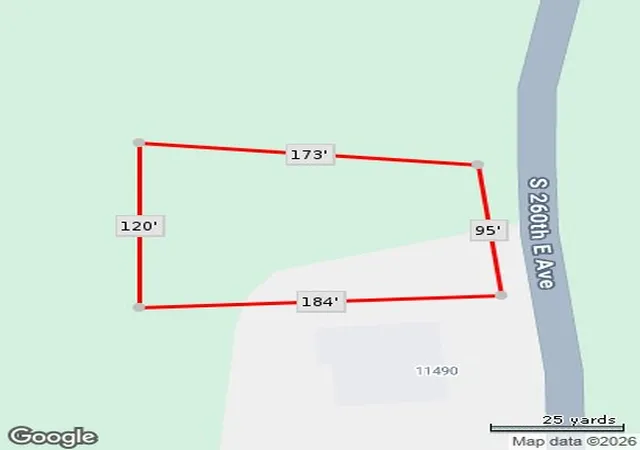 Photo 2 of Land for sale at 11480 S 261st Eastavenue, Coweta, OK 74429 | MLS# 2627116 | Listing updated on 2026-08-20