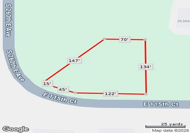 Photo 2 of Land for sale at 26175 E 115th Court S, Coweta, OK 74429 | MLS# 2627233 | Listing updated on 2026-08-20
