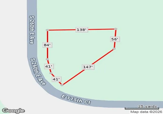 Photo 2 of Land for sale at 11547 S 261st Eastavenue, Coweta, OK 74429 | MLS# 2627240 | Listing updated on 2026-08-20