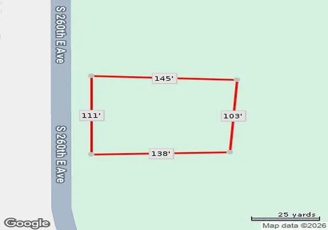 Photo 2 of Land for sale at 11539 S 261st Eastavenue, Coweta, OK 74429 | MLS# 2627246 | Listing updated on 2026-08-20