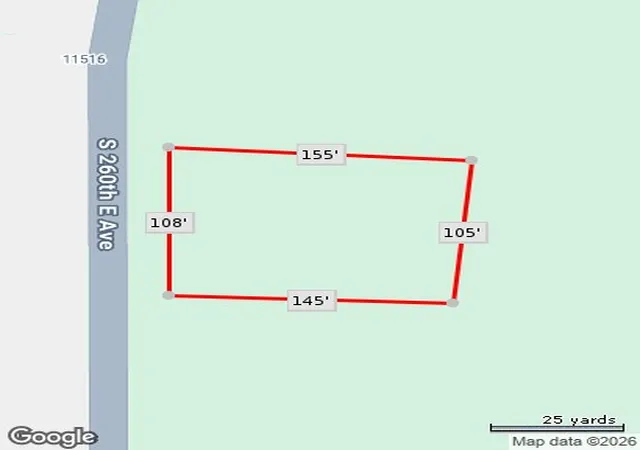 Photo 2 of Land for sale at 11529 S 261st Eastavenue, Coweta, OK 74429 | MLS# 2627324 | Listing updated on 2026-08-20
