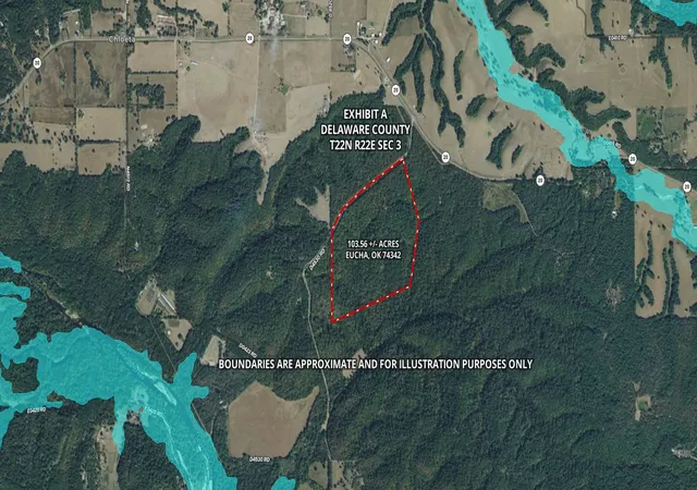 Photo 3 of Land for sale at 4 S 4530 Road, Eucha, OK 74342 | MLS# 2629730 | Listing updated on 2026-09-17