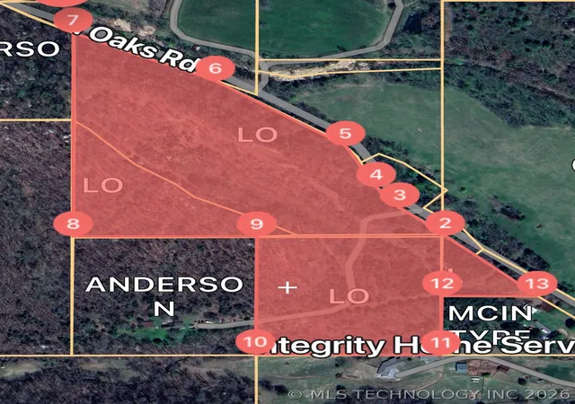 Photo 3 of Land for sale at 4395 N Oaks Rd, Tahlequah, OK 74464 | MLS# 2636222 | Listing updated on 2026-10-07